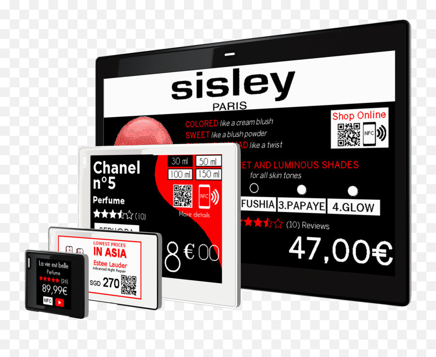 Digital Price Tags For Cosmetics - Sisley Emoji,Emotion Beauty Supply Shopper