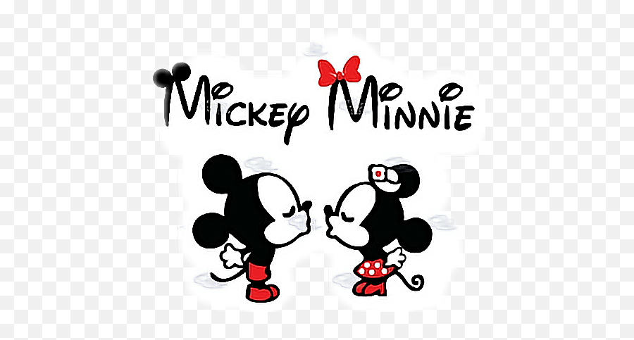 Mickey Minnie Mouse Mouse Sticker By Mv1935817 - Mickey E Minnie Png Logo Emoji,Mickey And Minnie Emoji