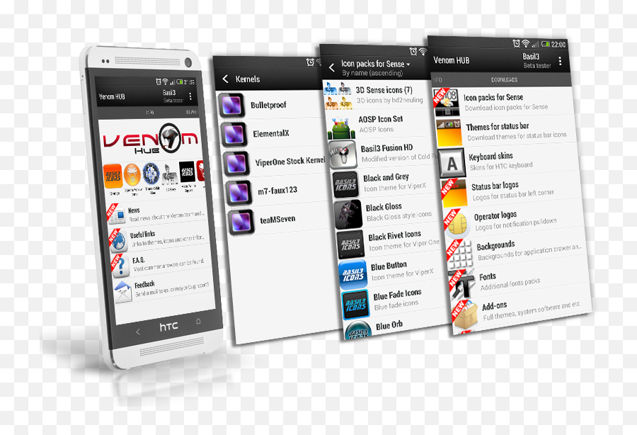 Rom - Viperone 900 Android 502 Sense 70 Venom Technology Applications Emoji,Htc One M8 Emoticons