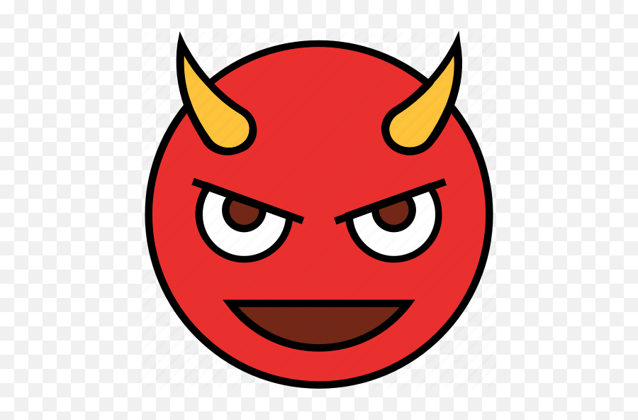 Cartoon Devil Emoji Emotion Evil Face Smiley Icon - Download On Iconfinder Cartoon Devil Emoji,Devil Emoji
