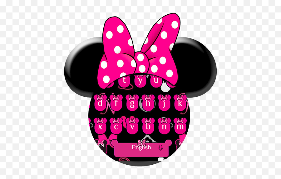Pink Love Graffiti Mouse Keyboard Theme - Minnie Mouse Baby Shower Invitation Template Free Emoji,Teclado Emoji Go Keyboard