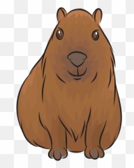 Capybara Clipart - Dibujo De Un Capibara Emoji,Capybara Emoji