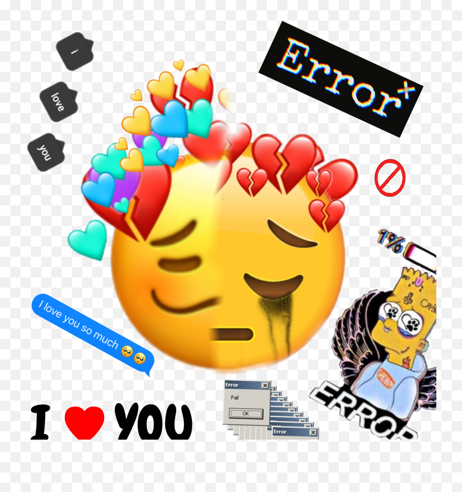 Emoji Ihateyou Error Sticker - Happy,Fail Emoji