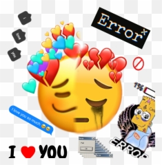 Emoji Ihateyou Error Sticker - Happy,Fail Emoji