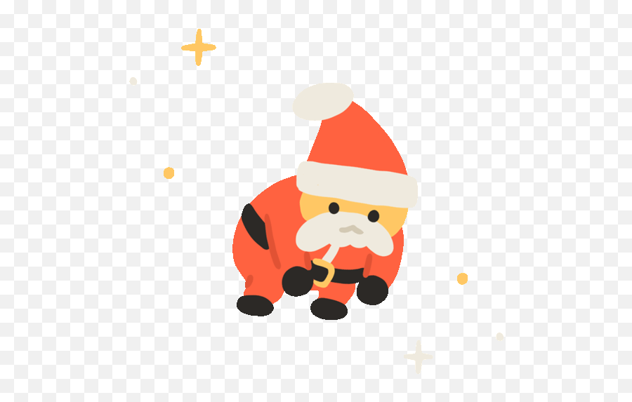 Christmas Moving Stickers - Santa Claus Emoji,Santa Emoji Gif