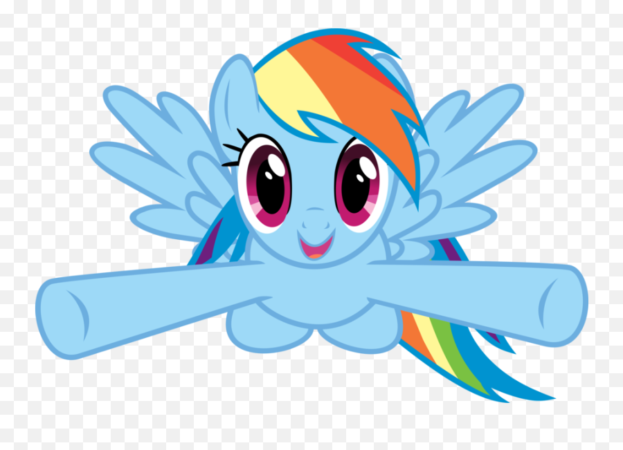 Little Pony Rainbow Dash Png - Rainbow Dash Happy My Little Pony Emoji,Rainbow Dash Emoticon