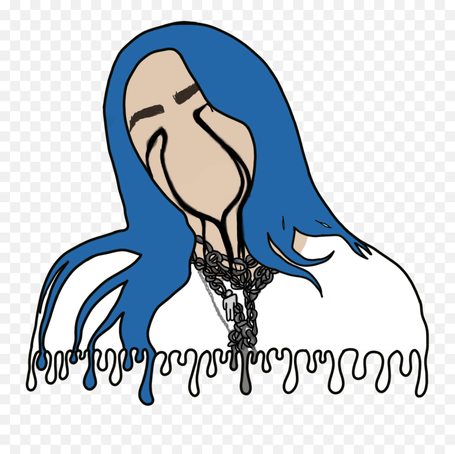 Lockscreen - Billie Eilish Clipart When The Over Emoji,Emoji Blacklight Posters