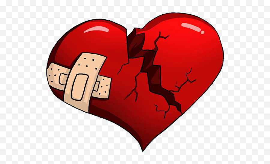 Download Broken Heart Free Png - Red Broken Heart Png Emoji,Heartbreak Emoji