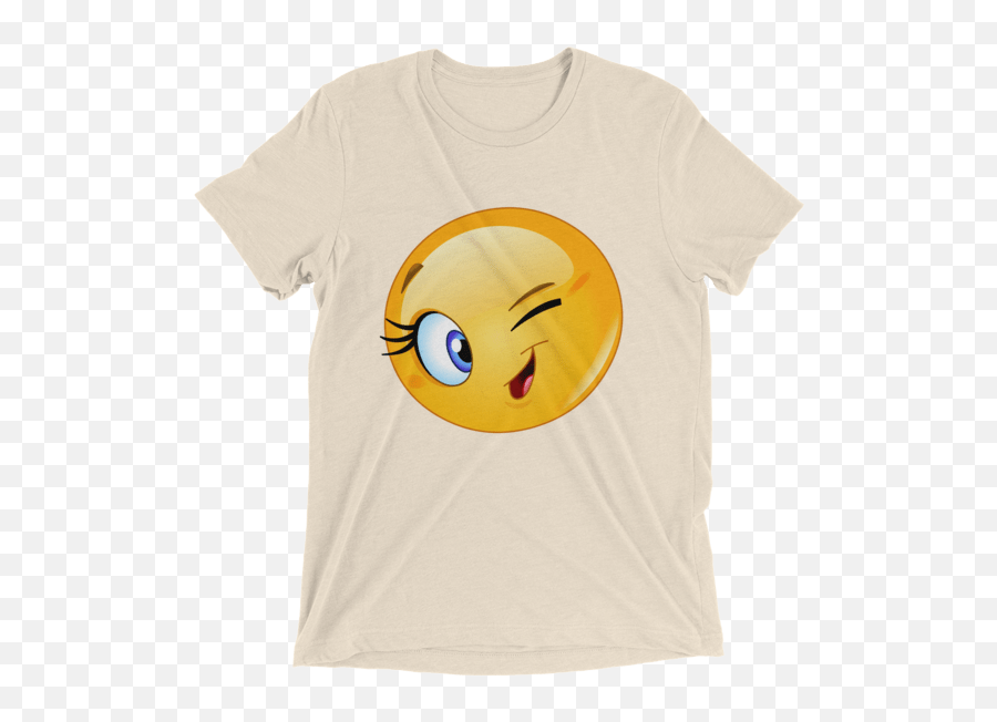 Female Emoji Winking Tshirt Funny - Smiley Pics For Whatsapp,Female Emoji