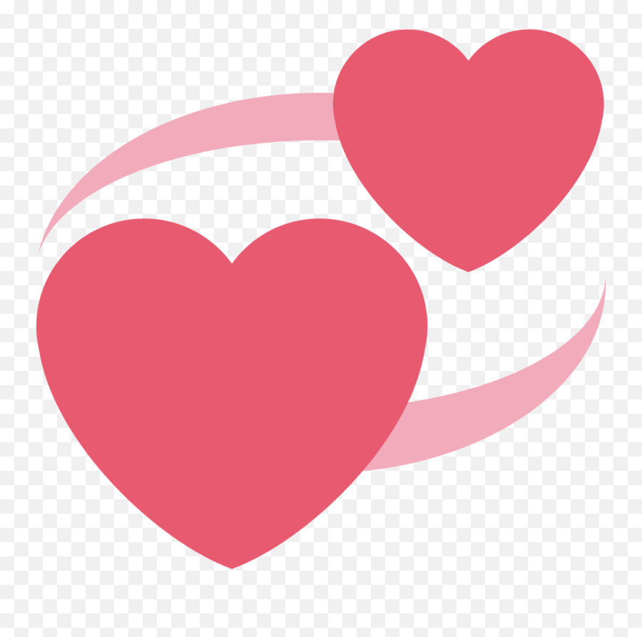 File - Spinning Hearts Emoji,Twitter Emoji