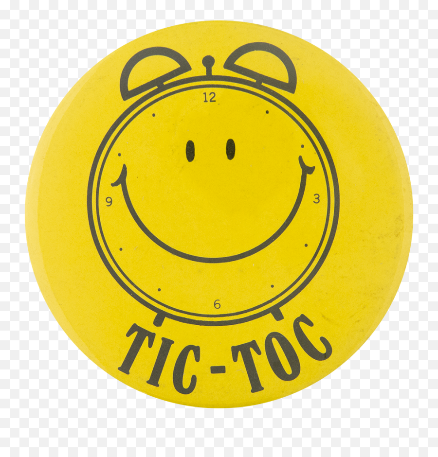 Tic Toc Busy Beaver Button Museum - Happy Emoji,Deal With It Phrase Emoticon