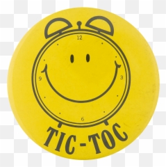 Tic Toc Busy Beaver Button Museum - Happy Emoji,Deal With It Phrase Emoticon