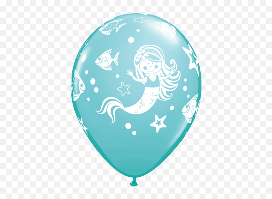 Qualatex Latex Balloons - Mermaids Latex Balloons Emoji,Line Emoji Mermaid