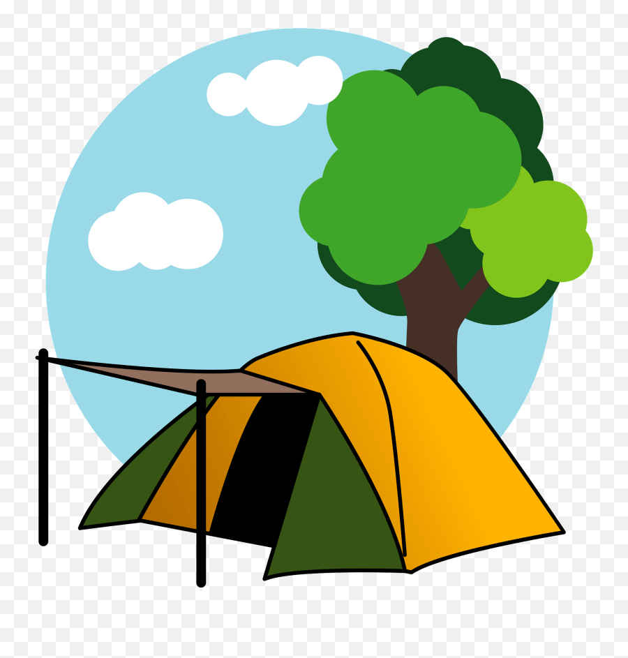 Camp Tent Clipart - Camping Emoji,Camping Emojis For Text Message