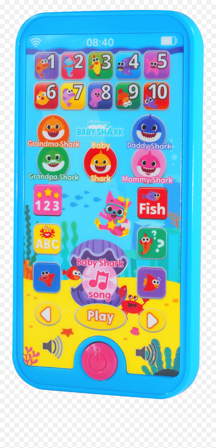Baby Shark Mini Educational Play Tablet - Baby Shark Tablet Emoji,Button-pushing Emoji