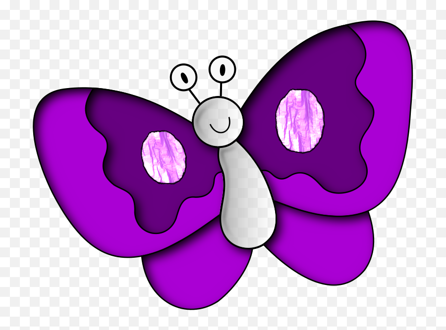 Purple Butterfly Clip Art - Clipartsco Paru Paro Clipart Emoji,Purple Butterfly Emojis