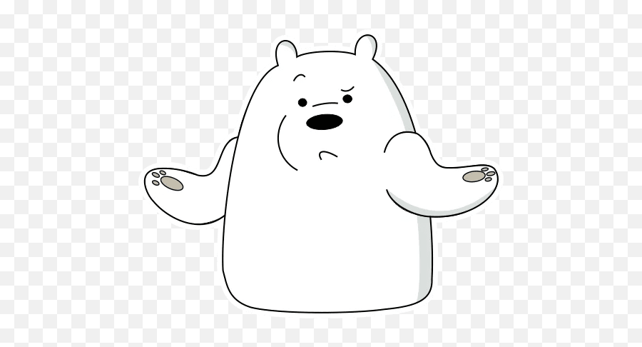Sticker Maker - Ice Bear Ice Bear Sticker For Whatsapp Emoji,Emoticon Minta Maaf