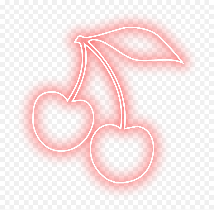 Download Neon Emoji Library On Wacom Gallery - Illustration Cherry Neon Sign Png,Cherries Emoji