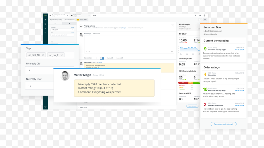 Customer Satisfaction Survey Built For Zendesk Nicereply - Vertical Emoji,Rating Scale With Emoticons