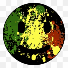 Smiley Vertjaunerouge Sticker - Eskrima Emoji,Rasta Emoji