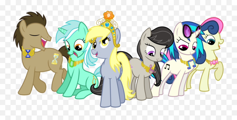 The Background Ponies Were The Mane Six - Background Ponies Elements Of Harmony Emoji,Copy And Paste My Little Pony Emojis