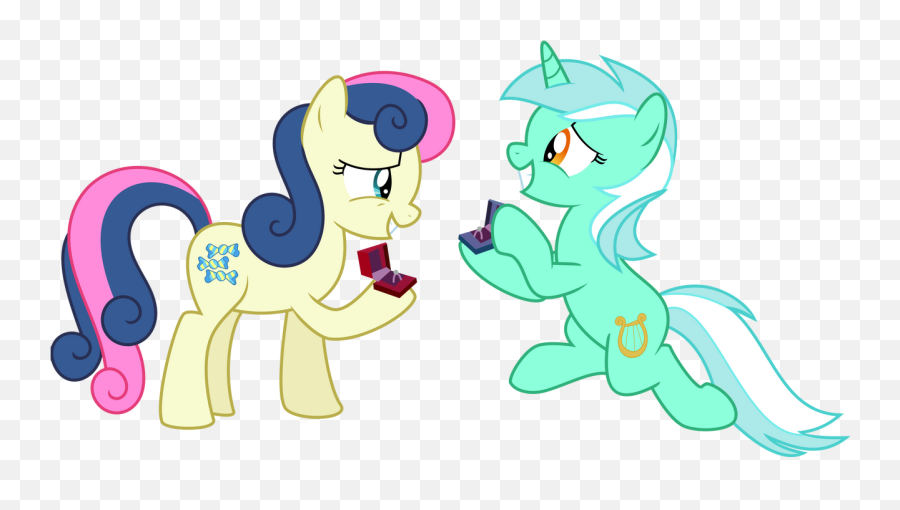 G5 Adopts 5 Background Ponies - Lyra X Bon Bon Canon Emoji,Sfm Source Blu Emotions