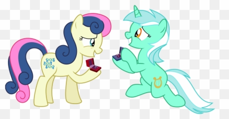G5 Adopts 5 Background Ponies - Lyra X Bon Bon Canon Emoji,Sfm Source Blu Emotions