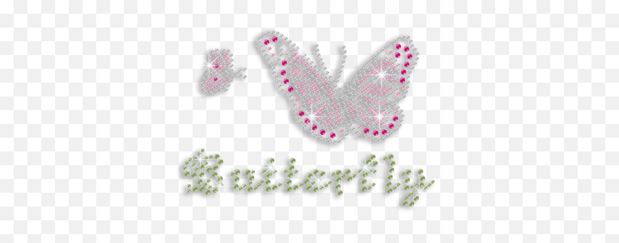 Pretty Pink Butterflies Iron - Decorative Emoji,Emotion Butterflies