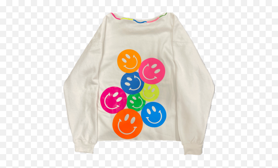 Sweatshirts - Long Sleeve Emoji,Emoticon With An A On Sweater