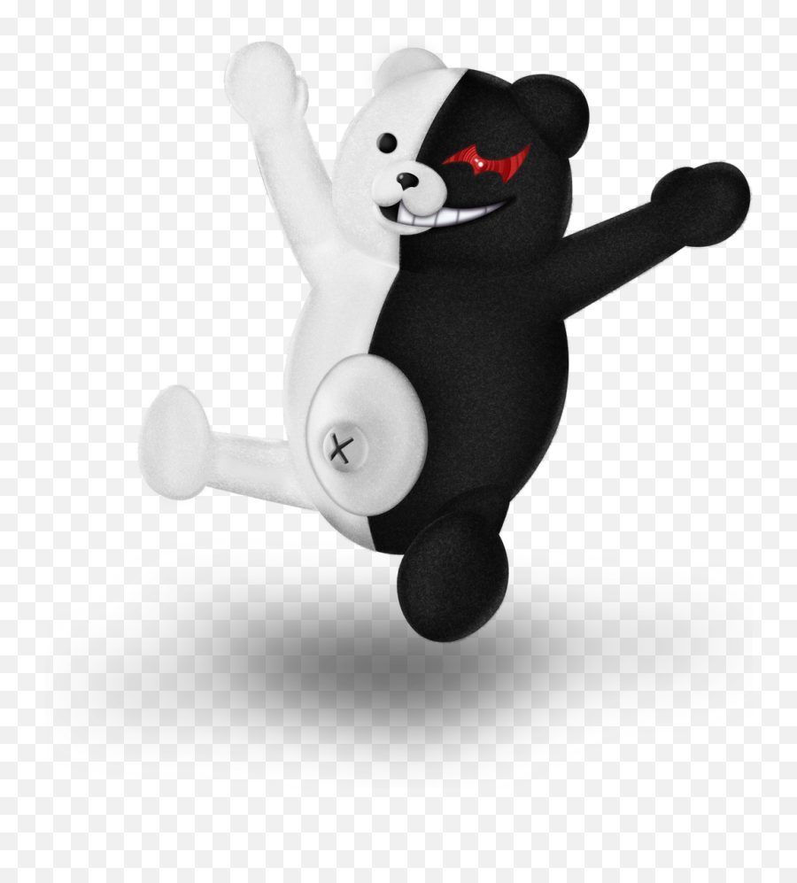 Monokuma - Monokuma Smash Render Emoji,Japanese Emoticon Monokuma