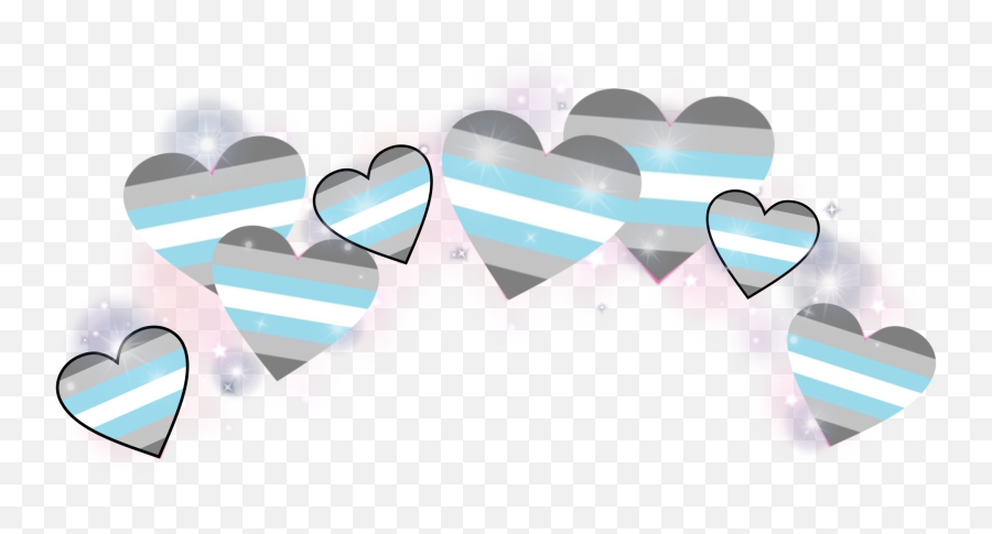 The Most Edited Demiboy Picsart - Demiboy Heart Emoji Crown,Demisexual Emoji