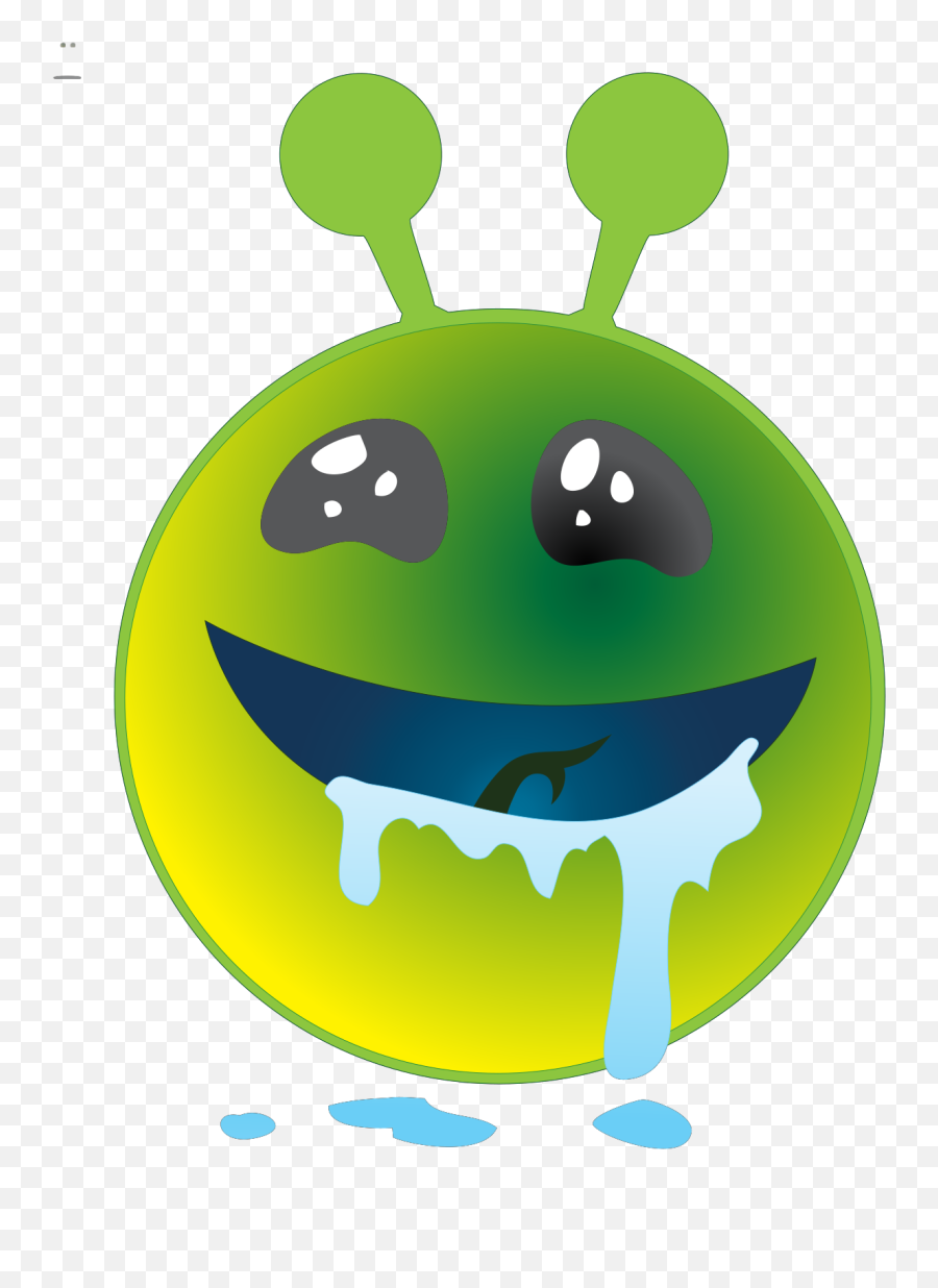 Smiley Green Alien Droling Svg Vector Smiley Green Alien - Happy Emoji,Emoticon Aliens