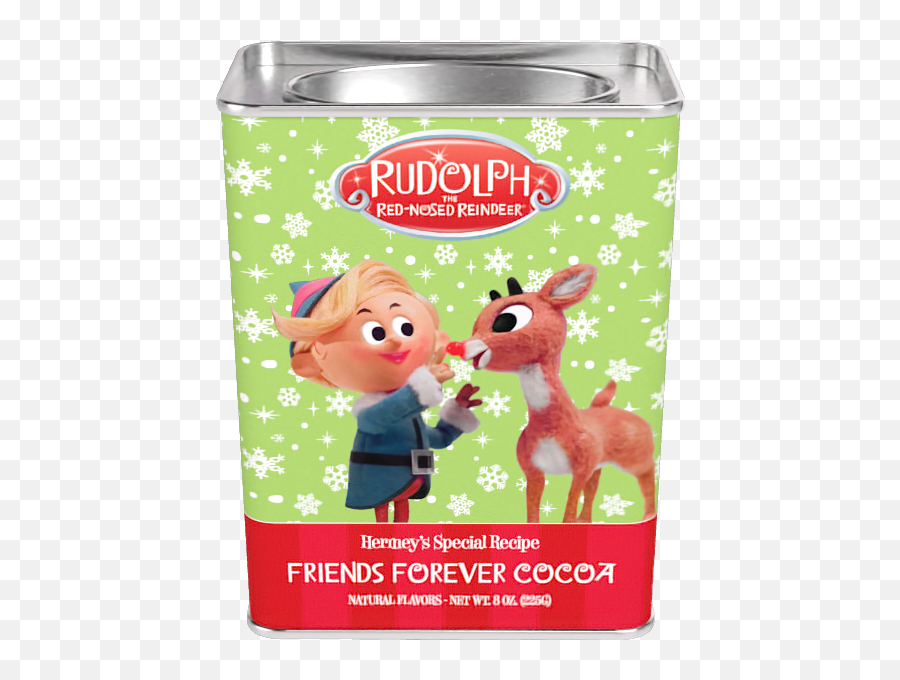 Rudolph The Red - Nosed Reindeer Hermey U0026 Rudolphu0027s Friends Forever Chocolate Cocoa 8 Oz Rectangle Tin Emoji,Happy Valentines Day Emoji To Friend