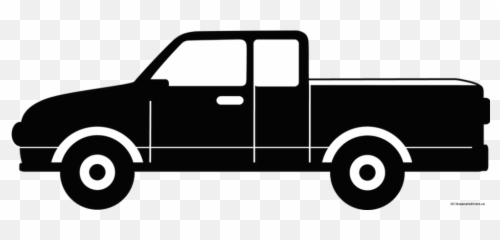 Logo Clipart Truck Logo Truck Transparent Free For Download - Black And White Pickup Truck Png Emoji,Pickup Truck Emoji