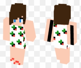Download Girl - Strawberry Dress Minecraft Skin For Free Emoji,Golf Emoji Woman