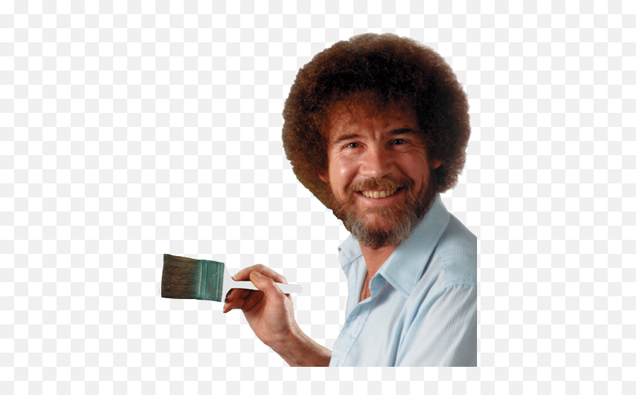 Bob Ross Close Up Emoji,Bob Ross Emoji