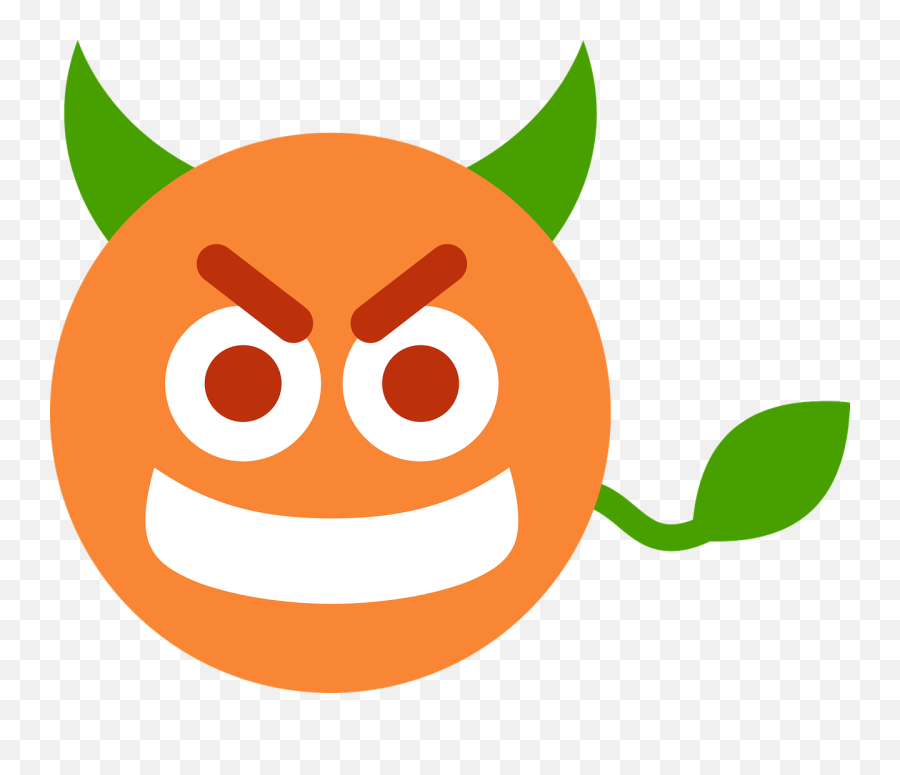 Free Photo Emotions Devil Orange - Cartoon Clementine Emoji,Cartoon Emotions