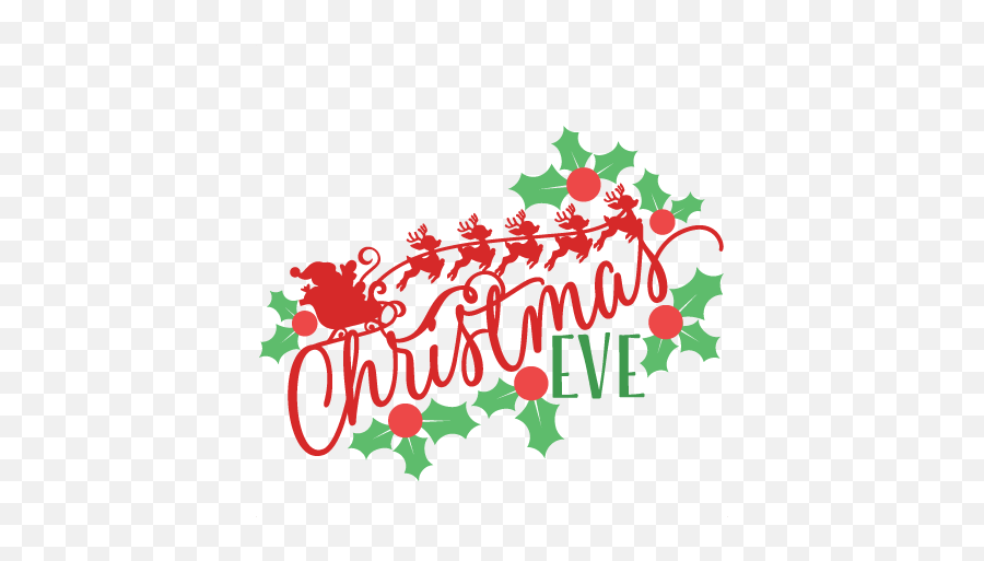 Santa Sleigh Svg Free - Christmas Eve Clipart Emoji,Christmas Eve Emoji