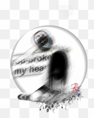 Tumblrsadgirlsmilestickerbroken Sticker - Art Emoji,Broken Hear Emoji
