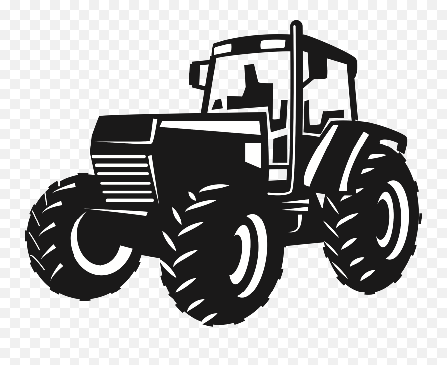 John Deere Tractor Agriculture Clip Art - Tractor Clip Art Black And White Emoji,John Deere Emoji