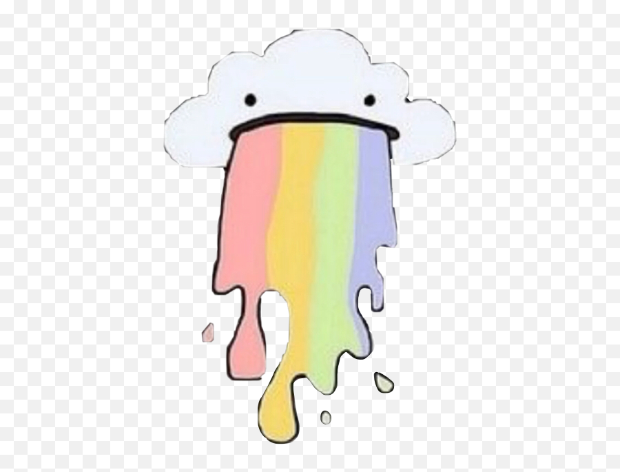 Rainbow Rainbows Clouds Bleh Blech Blek - Sticker Emoji,Blech Emoji