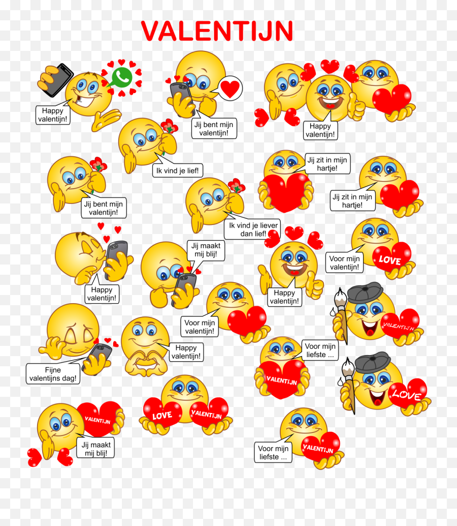 Smiley Of Emoticon Vrij Te Gebruiken In - Happy Emoji,Emoticons Hartje