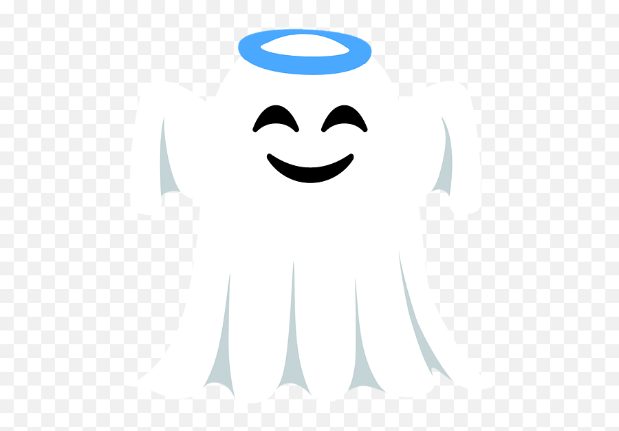 Ghost Angel Spiral Notebook - Happy Emoji,Ghost Emoji Pillows