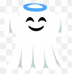 Ghost Angel Spiral Notebook - Happy Emoji,Ghost Emoji Pillows