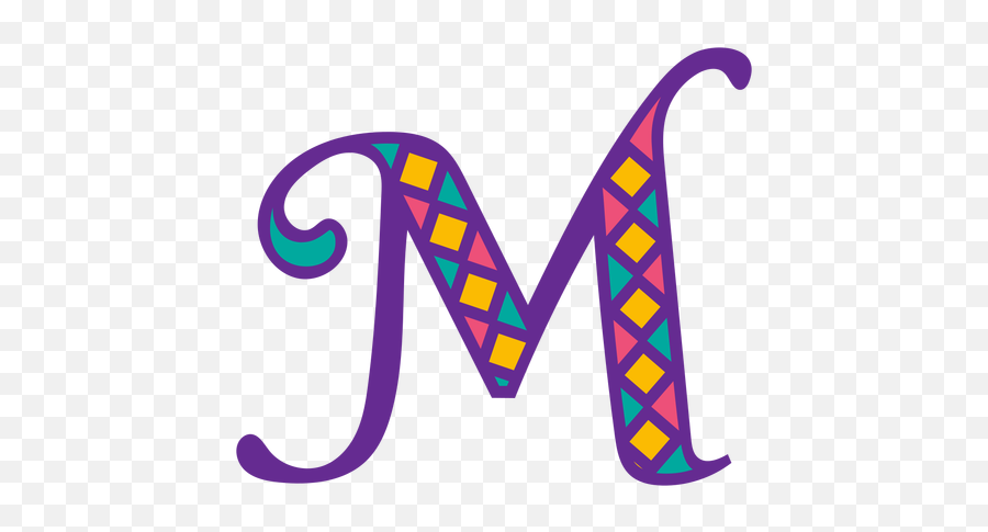 Letter M Mardi Gras - Transparent Png U0026 Svg Vector File Letra M Mardi Gras Emoji,Mask Kimono Party Emoji