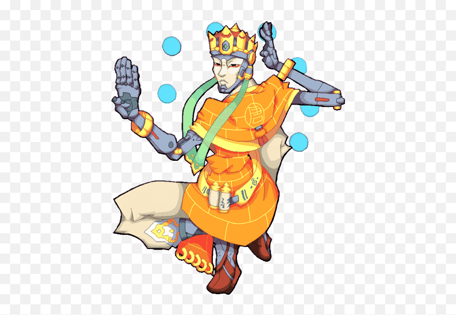 Top Overwatch Zenyatta Emote Stickers - Zenyatta Png Gif Emoji,Zenyatta Emoji