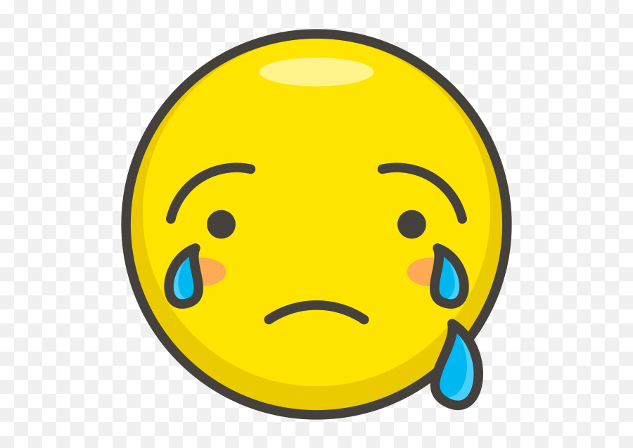 Crying Face Emoji Clipart - Full Size Clipart 2416800 Sad Crying Clip Art,Sobbing Emoji