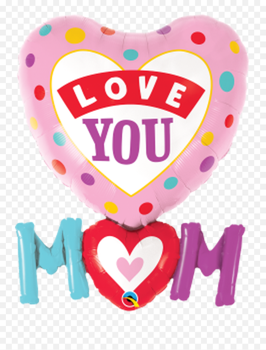 Love You Foil Balloon - Love You Heart Balloon Bng Emoji,Diy Emoji Heart Balloons