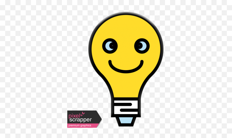 The Mad Scientist - Elements Lightbulb Rubber Graphic By Happy Emoji,Science Emoticon