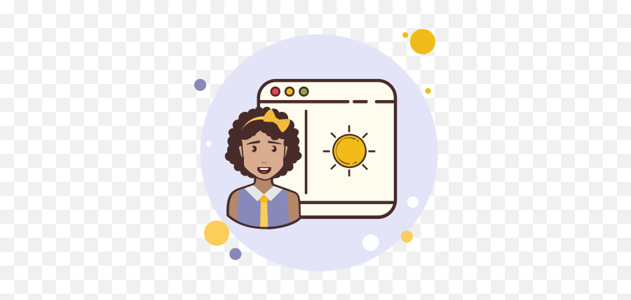 Lady Window Sun Icon - Icon Emoji,Window Sun Emoji